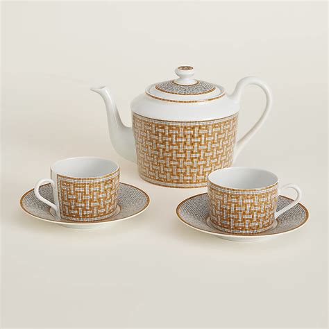 hermes mosaique tea set